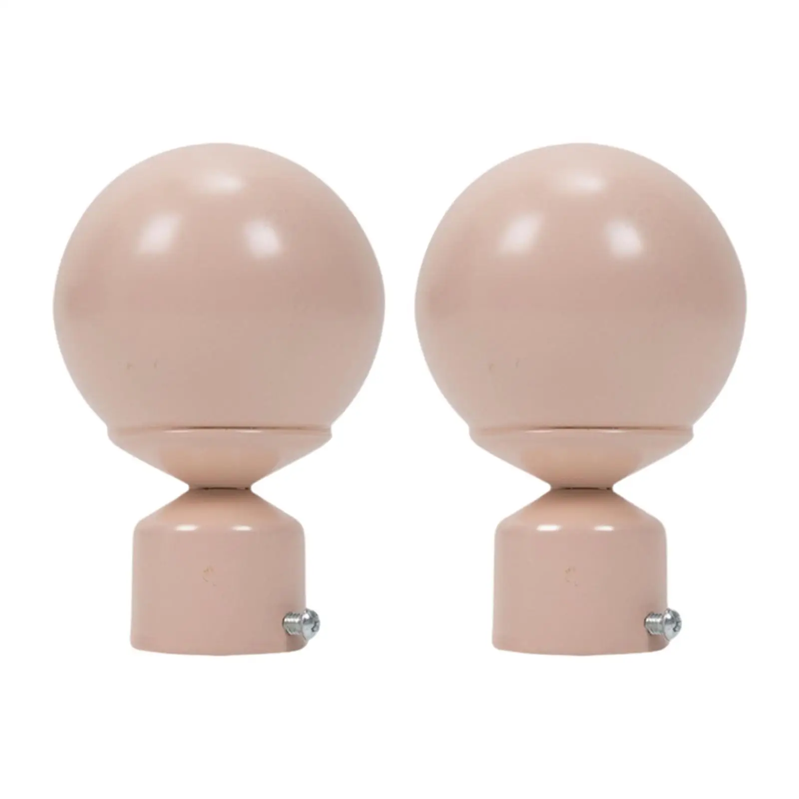 Iron Drapery Rod Finials Replacement Ends Modern Curtain Accessories for Window Dressing Room and Office