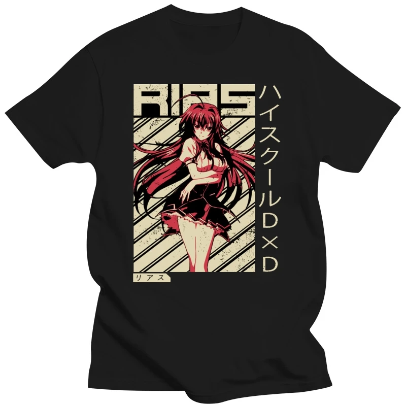 Men tshirt  Rias Gremory  High School DxD   Anime Shirt   High School Dxd Rias   T Shirt Printed T-Shirt tees top