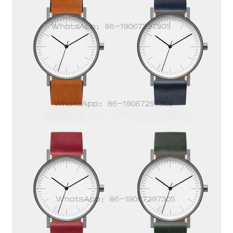 B001 Stylish Simple Quiet Men's and Women's Waterproof Stainless Steel Watch