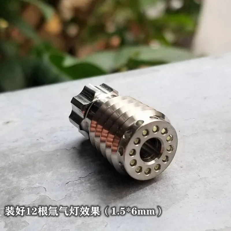 Imagem -03 - Edc Titanium Alloy Knife Beads Pingente Paracord Decorações Faça Você Mesmo ao ar Livre Camping Gear Ferramentas de Sobrevivência Ferramentas Edc