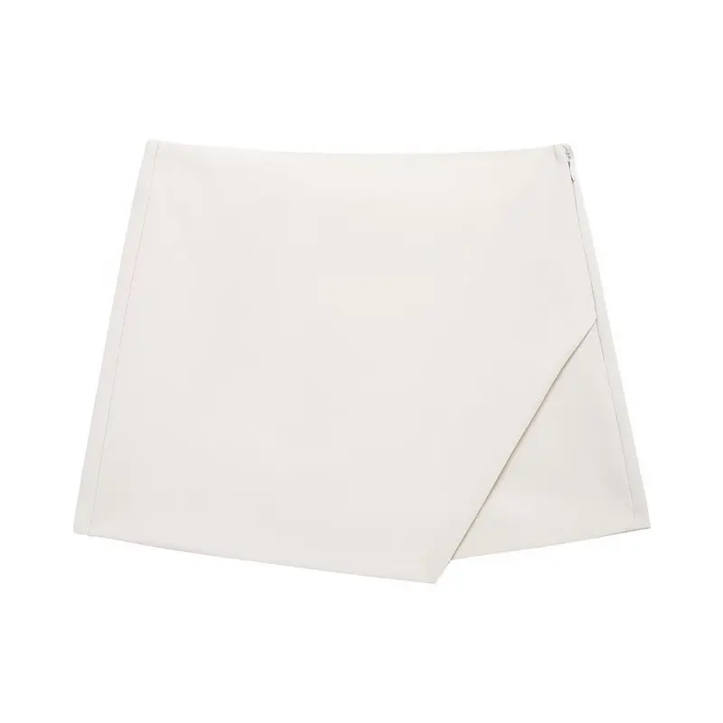 

Spring 2025 High Waist Asymmetric Simple New Women's Clothing Multicolor High Waist Skirt Pants Match All Sles ort Skirt