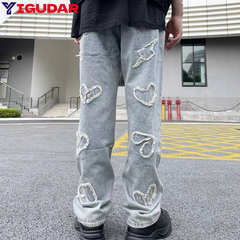 men Jeans Boyfriend Pants High Waist Stright Trousers pantalones hombre y2k streetwear cargo pants men baggy jeans men clothing