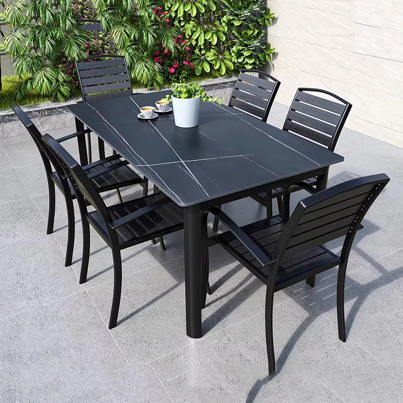 Set di mobili da giardino per ristoranti mobili Set di mobili da giardino da gioco di lusso per caffè all'aperto Mobili commerciali moderni Muebles
