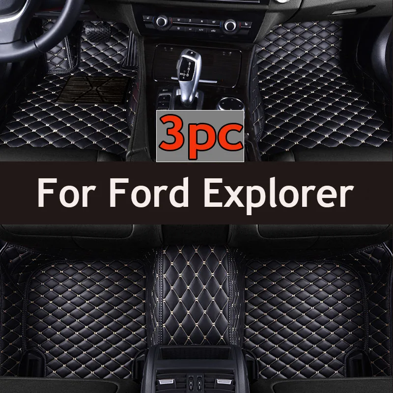 

Car Floor Mat For Ford Explorer Classic U502 7seat 2016~2019 Non-slip Pad Waterproof Pads Rugs Leather Floor Mat Car Accessories