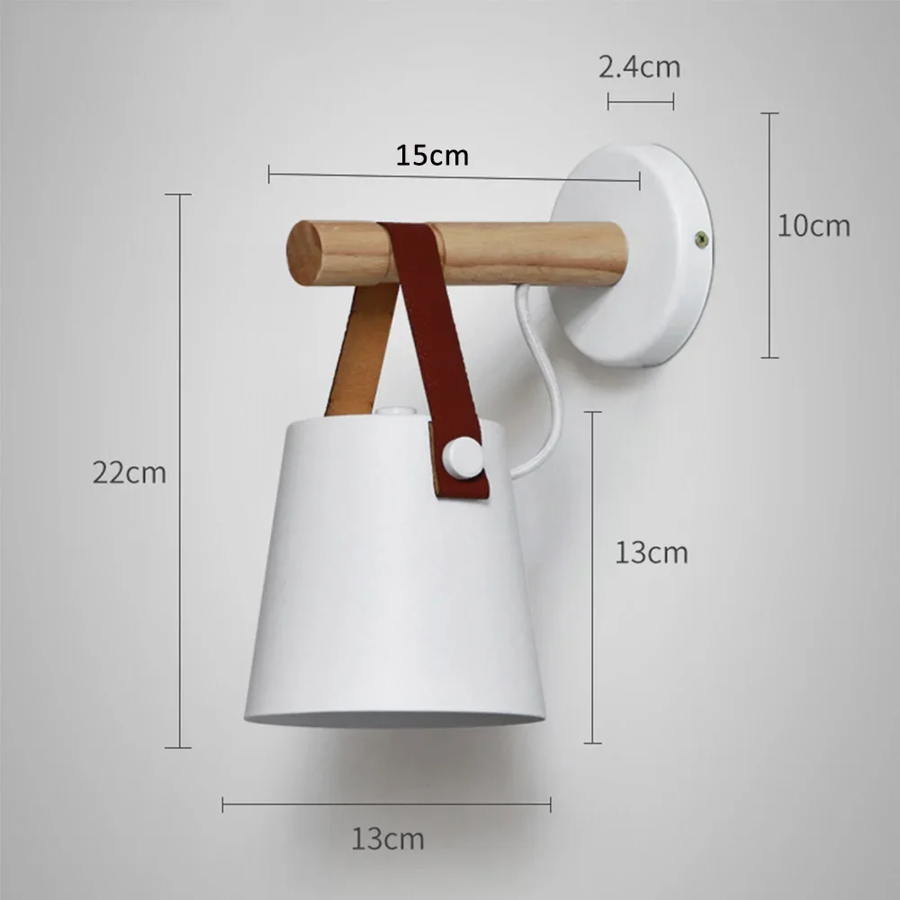 JOYINLED Wooden Wall Lamp Interior Light Fixture Indoor Home Decor Lighting Wall Sconce for Stairway Corridor Bedroom Living
