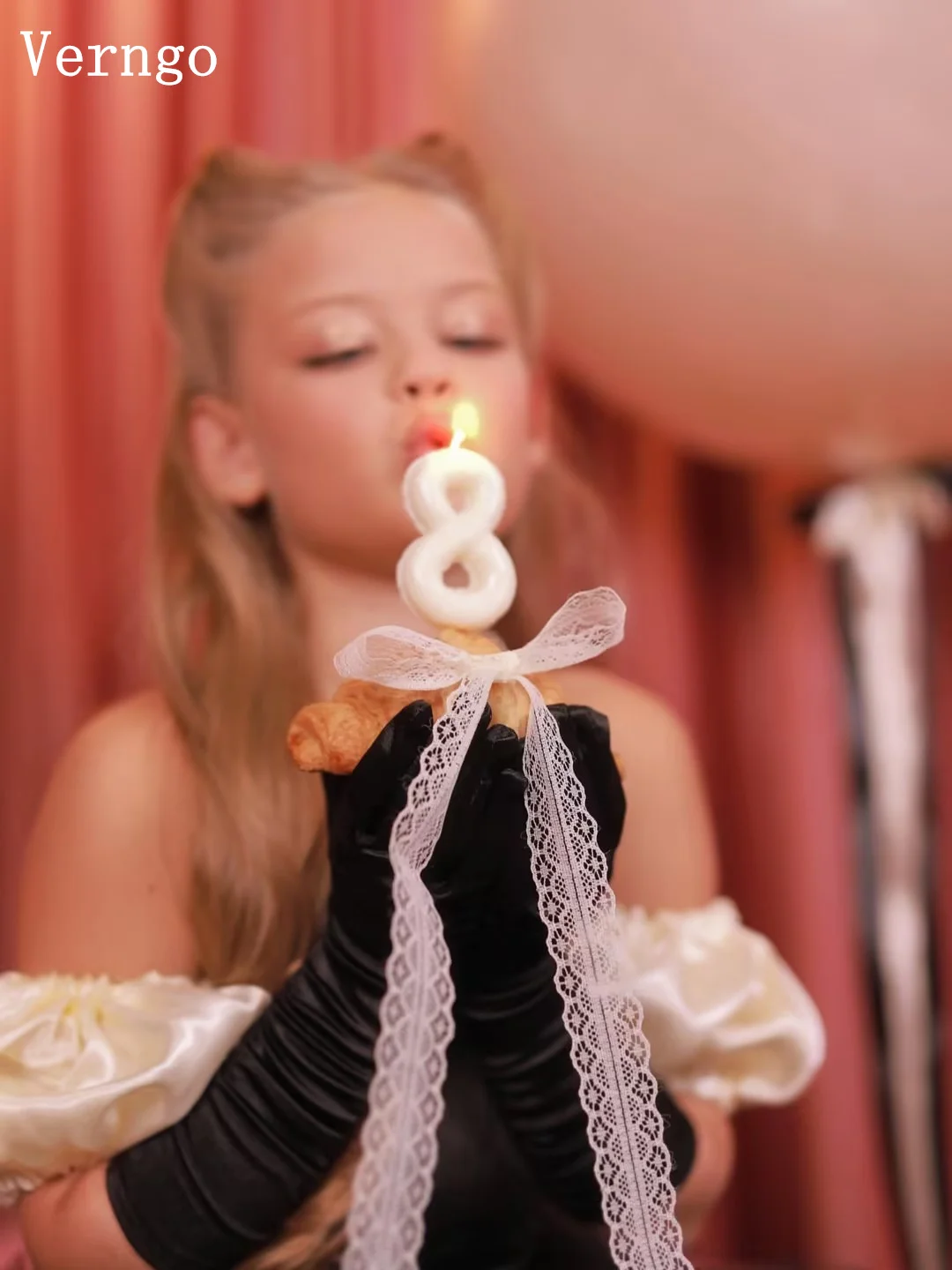 فستان Verngo أسود من التول للفتيات على شكل زهور قبالة الكتف على شكل حرف A فستان رسمي لحفلات أعياد الميلاد وحفلات الأميرة بفيونكة فساتين حفلات مخصصة #5