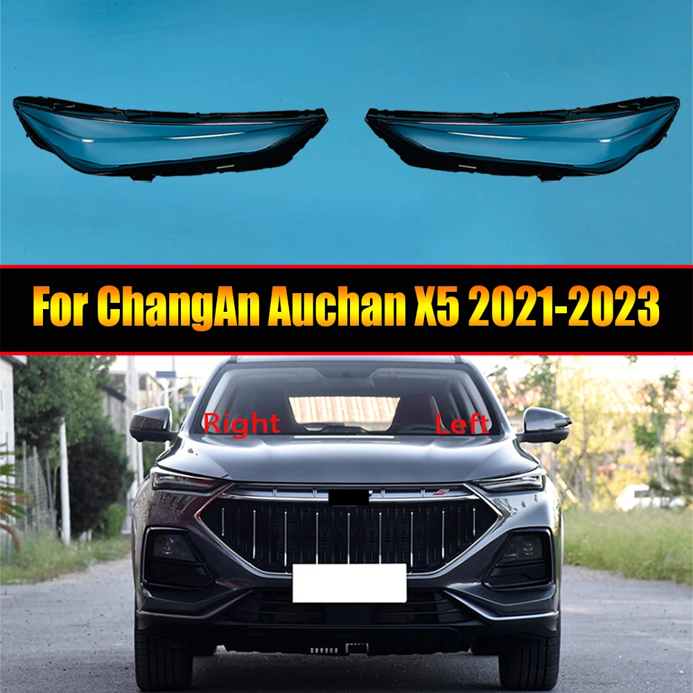 

For ChangAn Auchan X5 2021 2022 2023 Headlamp Transparent Cover Headlight Shell Lens Replace The Original Lampshade Plexiglass