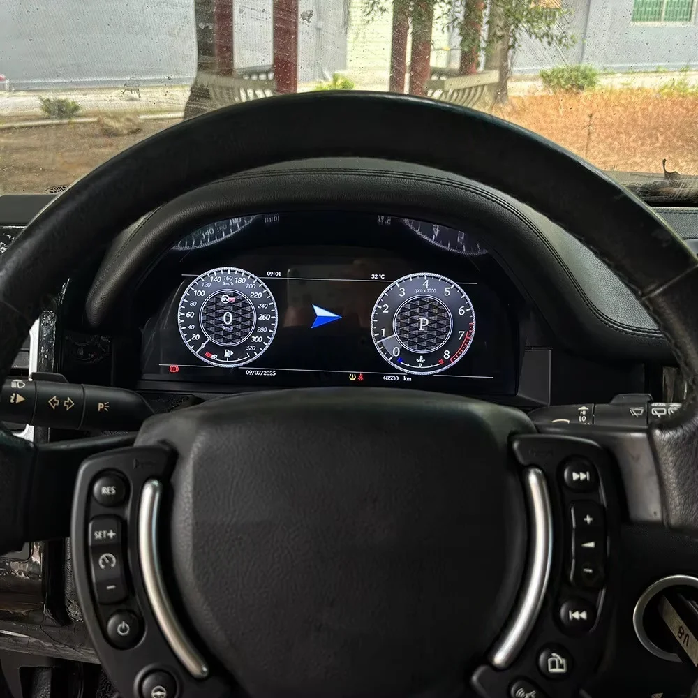 12.3Inch Linux OS Screen Car LCD Digital Cluster Instrument Virtual Cockpit For  Land Rover Range Rover Vogue L322 V8 2002-2012