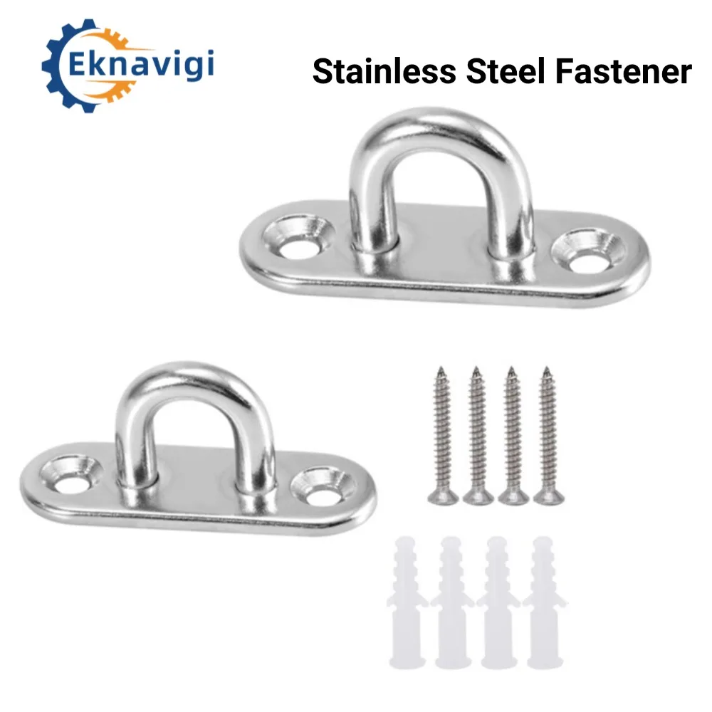 

1 Set M5 M6 M8 SUS304 Stainless Steel Oval Door Clasp Hanging Plate Fixed Clasp Ship Bolt Seat Plate Clasp Hampering Accessories