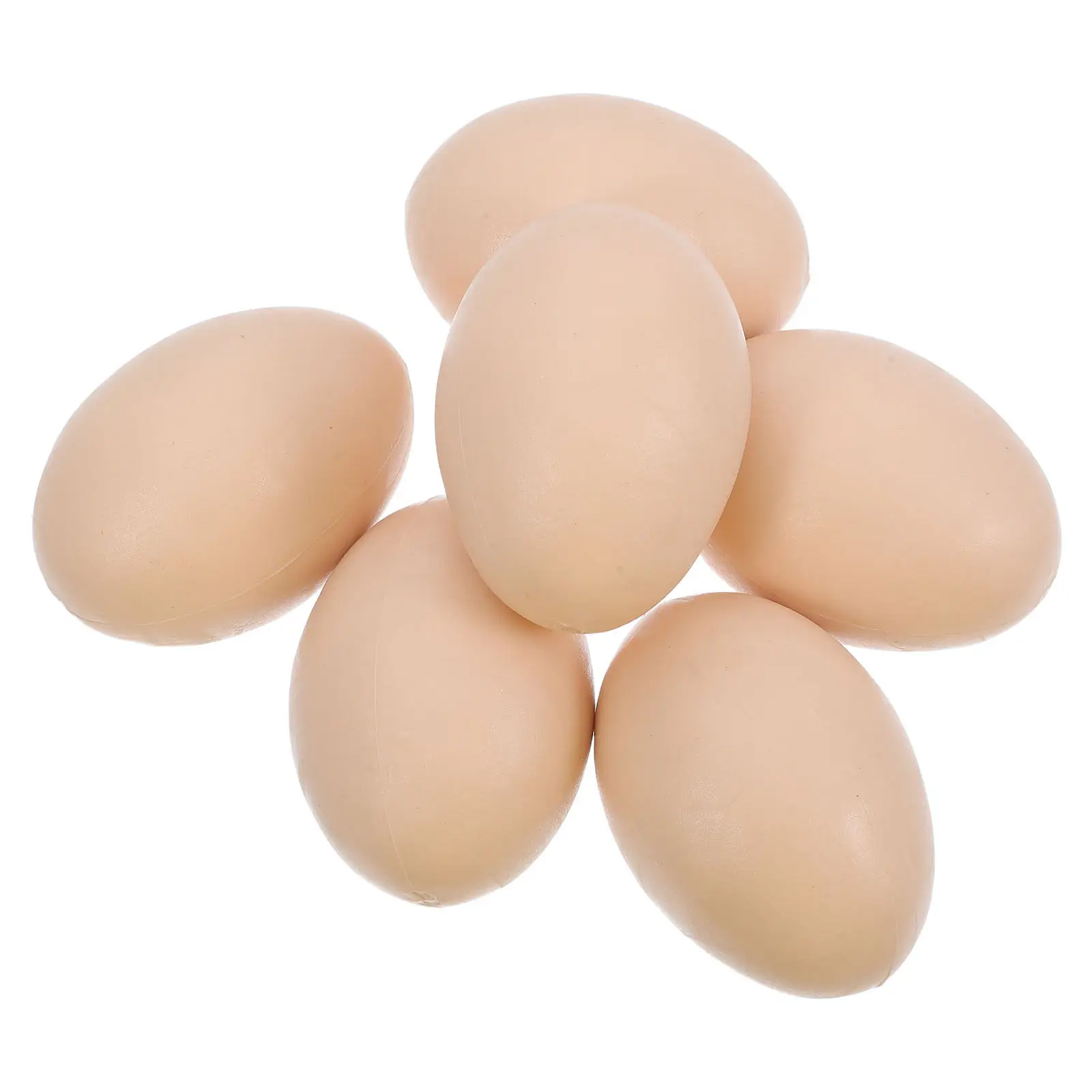 

6 шт. пластиковых пасхальных яиц для росписи, поделок своими руками, гладкие реалистичные имитации яиц для раннего развития, сенсорных игр, пасхального декора