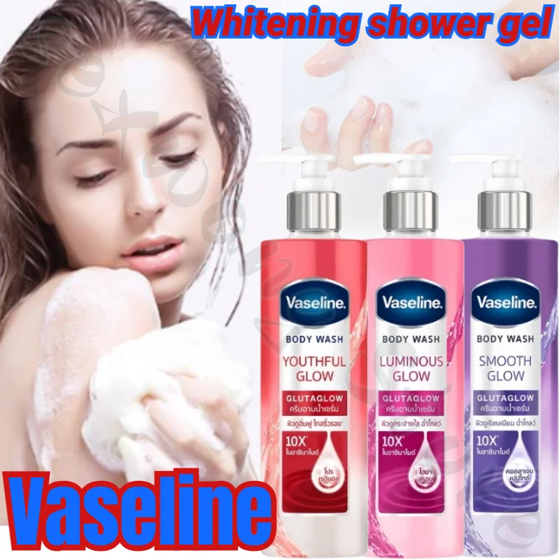 Vaseline Body Wash Shower Gels 10X Glutamate Moisturizing Hydration Smooth & Delicate Whitening Body Wash Brightening Skin Care