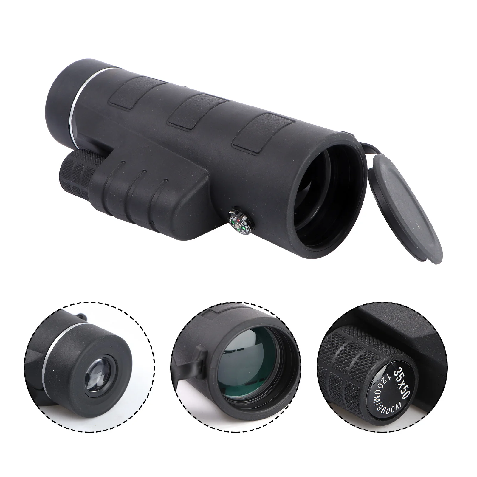 35X50 Telescopio monoculare Cannocchiale ottico ad alta trasmissione per visione notturna Sport all'aria aperta Uccelli Campeggio Viaggi Concerto Pesca