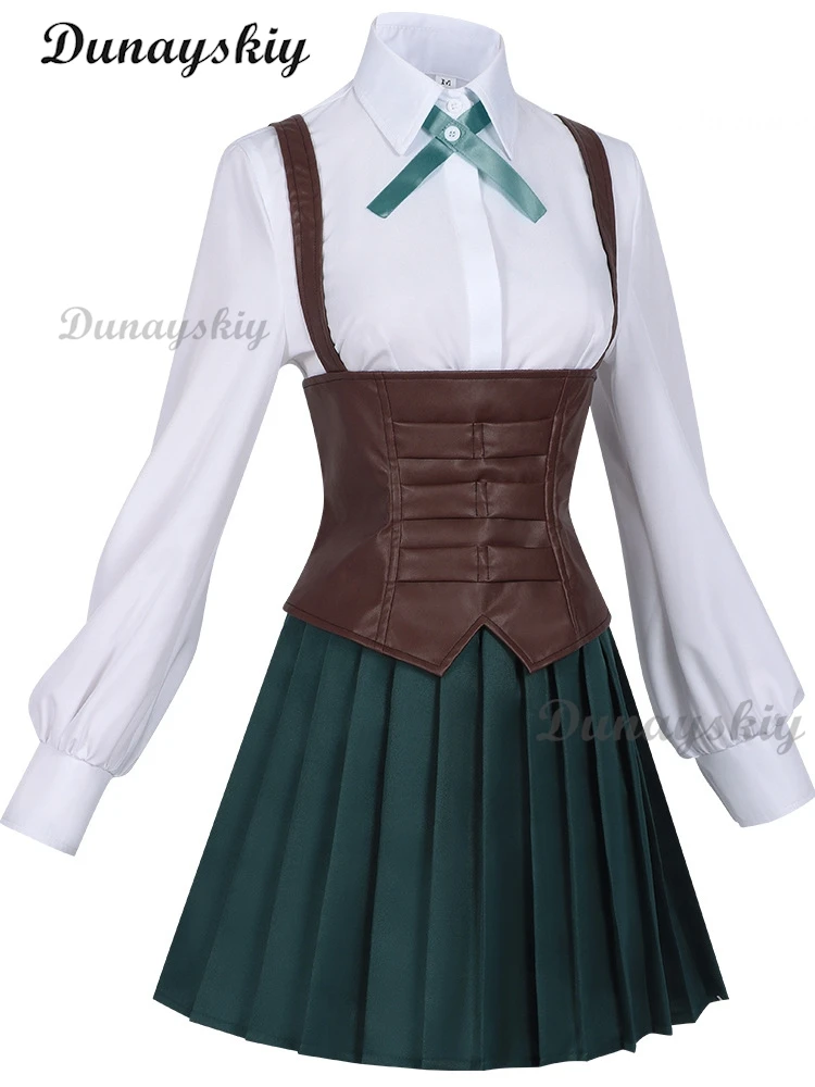 Anime 100 Kanojo Yoshimoto Utsukushisugi Mimimi 코스프레 의상 가발 할로윈 여자 여자 JK 스커트 헤어 액세서리 소품 복장