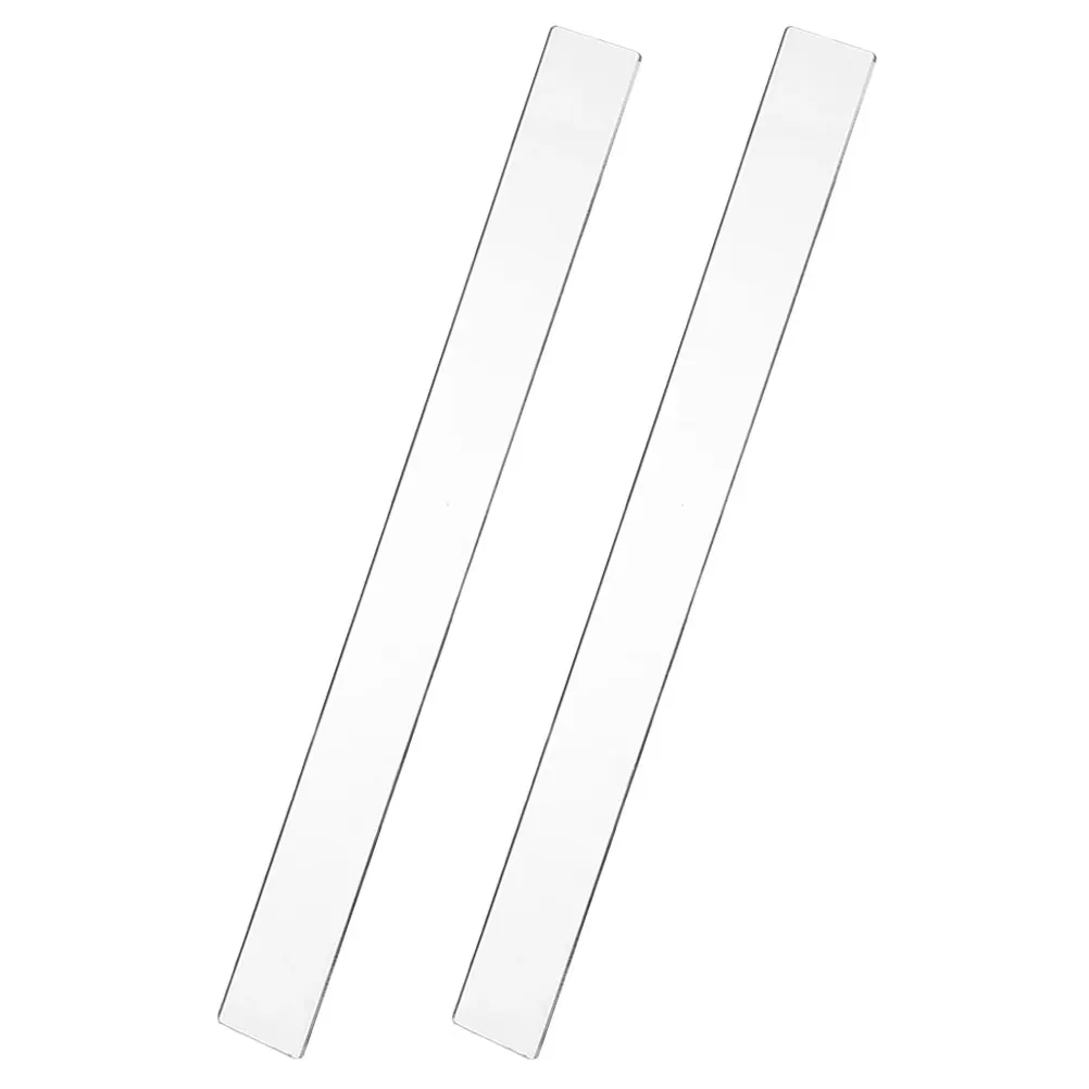 

2Pcs Biscuit Making Ruler Acrylic Material High Precision Measuring Tool for Dough Thickness Pizza Fondant Non Rolling Pin Ruler