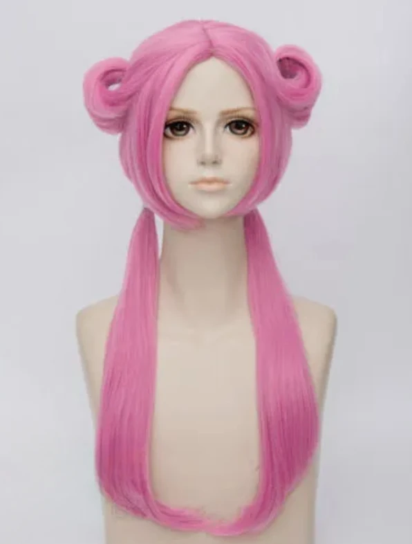 Glory of the king Rose Pink Straight Liebhaber Rose Rot Charakter-Modellierung Perücke Cosplay Wig