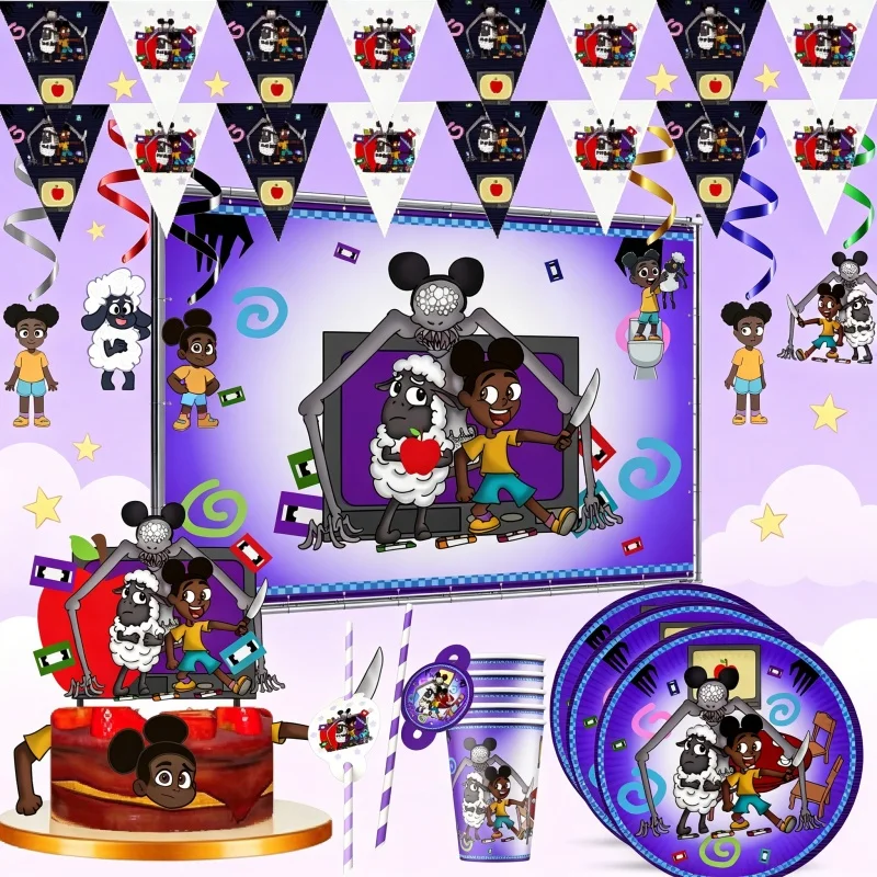 Amanda l'aventurière – Décoration de fête portable en papier de qualité pour anniversaire, Halloween, et rassemblements familiaux – Adorable décoration artisanale en papier