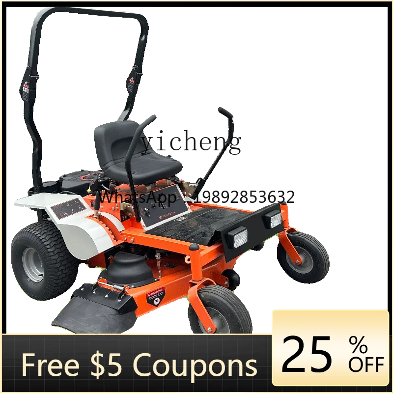 

zero corner ride-on lawn mower, green ride-on lawn cart, high-horsepower lawn mower