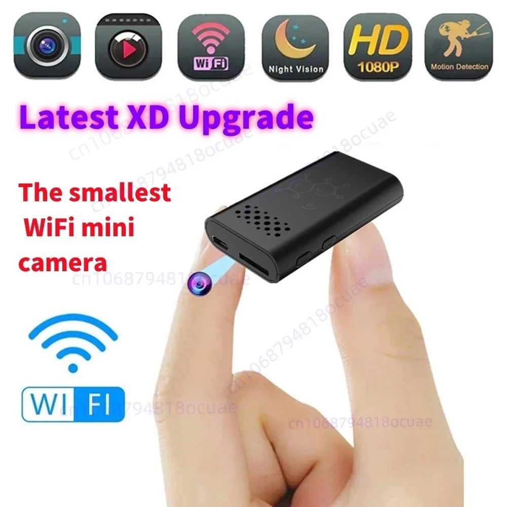 Smallest XDupgraded Wifi Mini Camera1080P HD Remote Monitoring Small Camcorders Infrared Night Vision Motion Detection Espia Cam