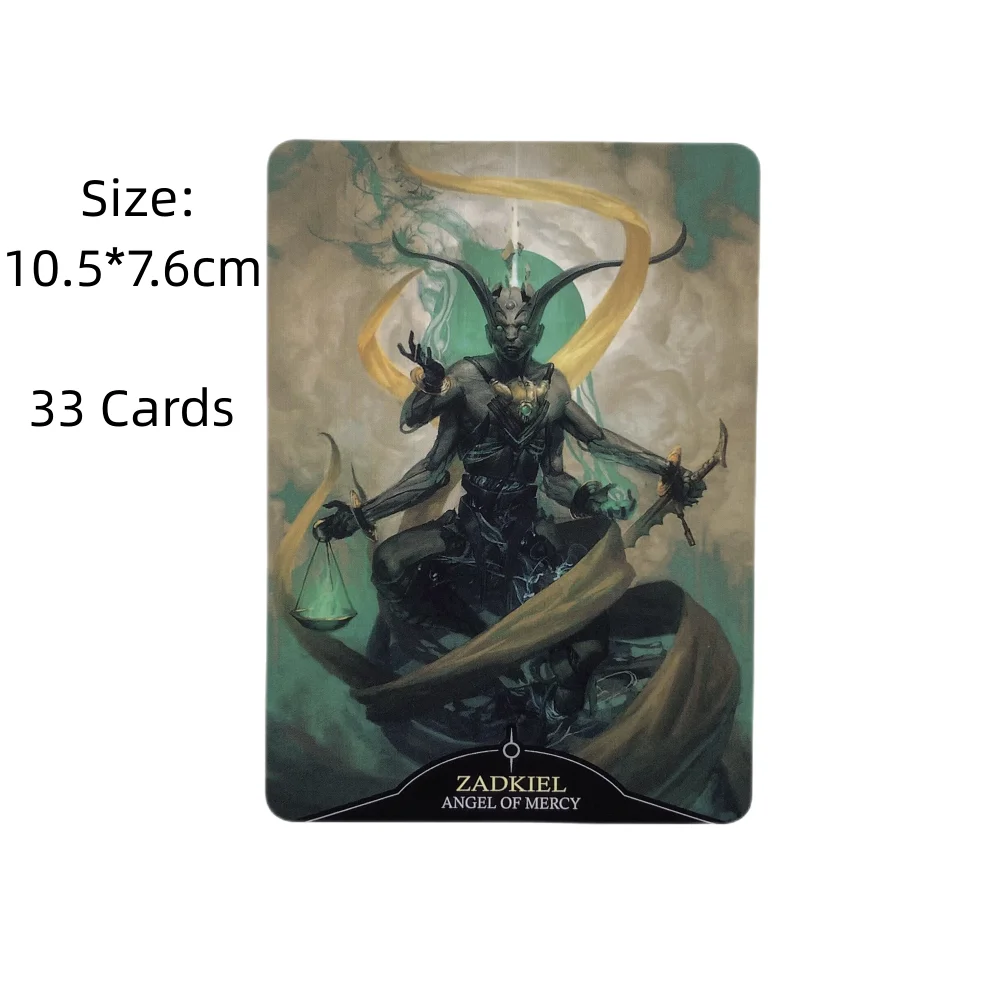 Angelarium Oracle Of The Emanations Cards A 33 English Divination Edition Deck Borad Games