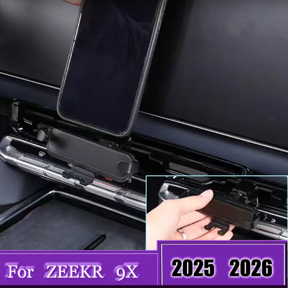 Suporte de Celular para Carro ZEEKR 9X 2025 2026 - Suporte Especial para Celular no Painel Central - Acessórios Automotivos