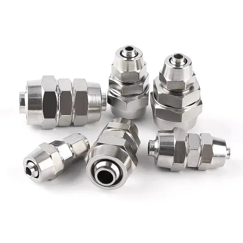 

10Pcs PU-4 6 8 10 12 14 16 MM OD Hose Tube Connect PU Tube Direct Pneumatic Connector Quick Fast Twist Air Hose Tube Fitting