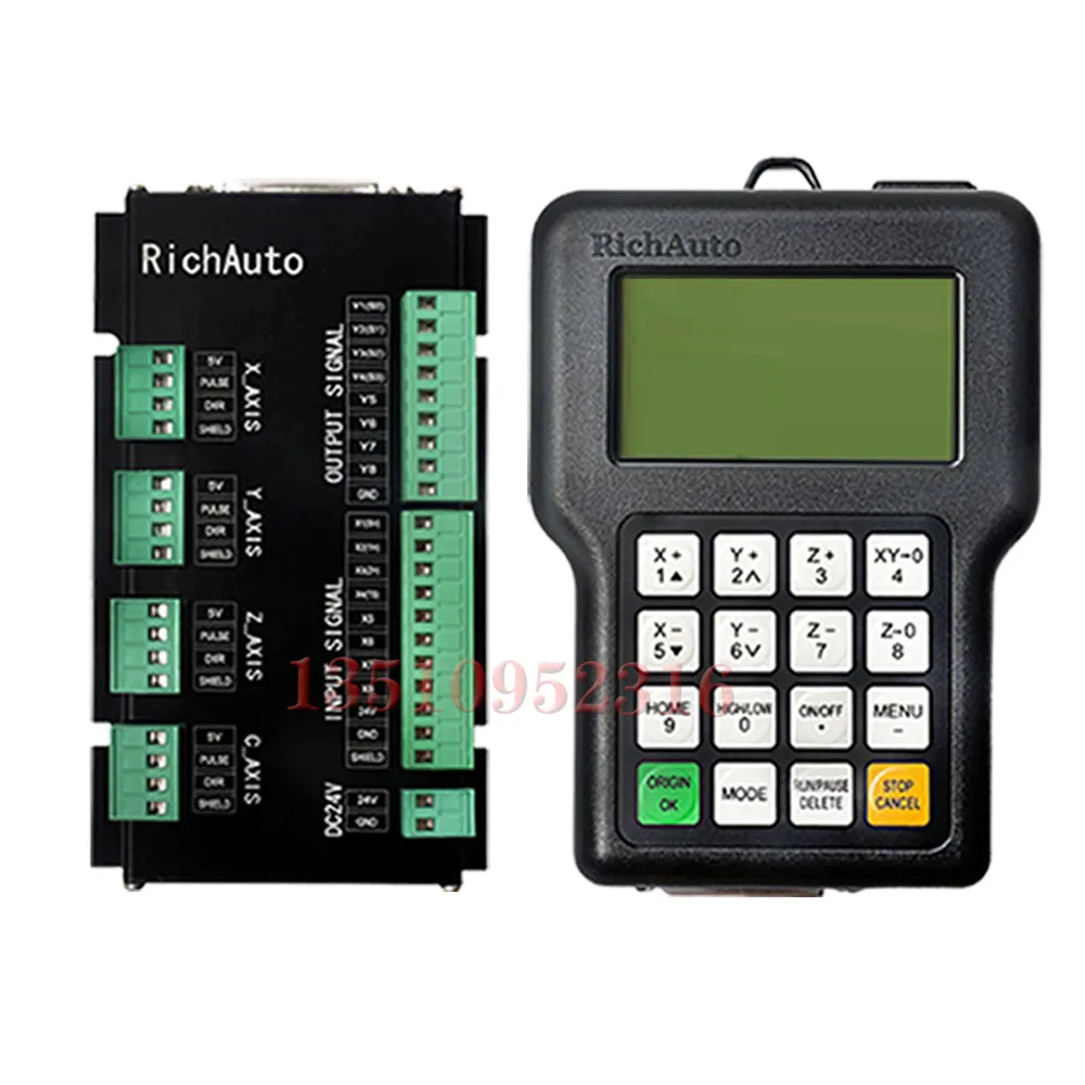 Imagem -05 - Richauto Dsp A11 A18 Dsp Controlador Original Autêntico Eixos Eixos Cnc Máquina de Gravura Sistema Controle Movimento Versão em Inglês