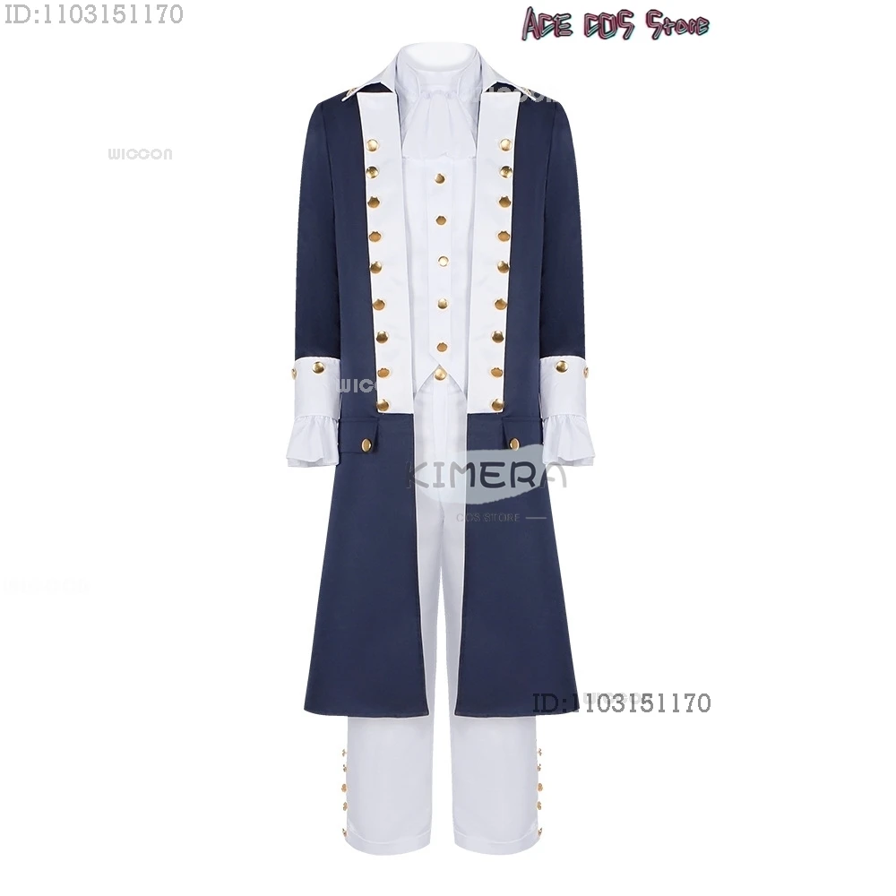 Hamilton COSPLAY-Disfraz de escenario Musical, vestido de baile de caballero Alexander, uniformes medievales para adultos, traje Retro