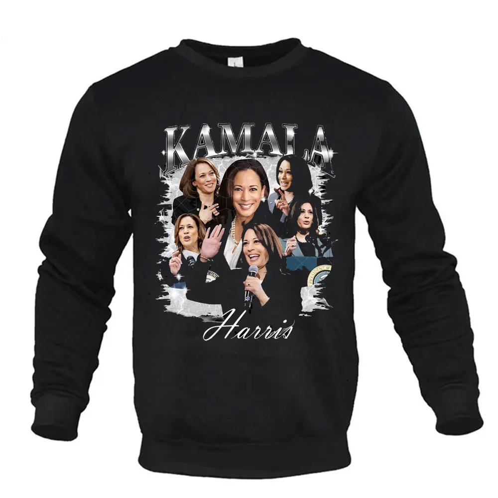 Kamala Harris for President 2024 Graphic Vintage Photo President Y2k Clothes Sweatshirt Tops New in Hoodies & Sweatshirts Men