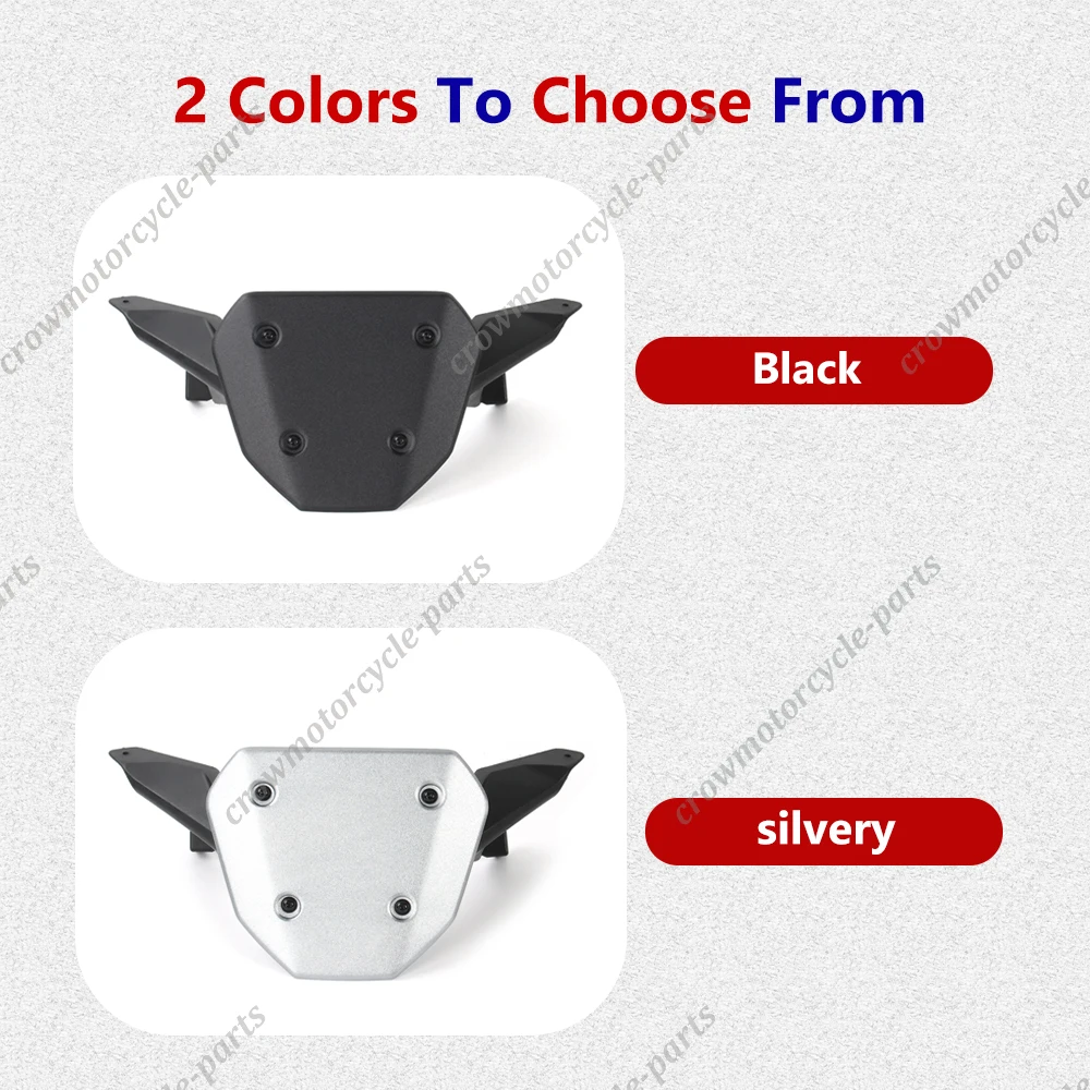 لياماها MT-07 2025 حامي الزجاج الأمامي للدراجات النارية-مضادة للخدش الزجاج الأمامي منحرف عالمي صالح ABS الملحقات
