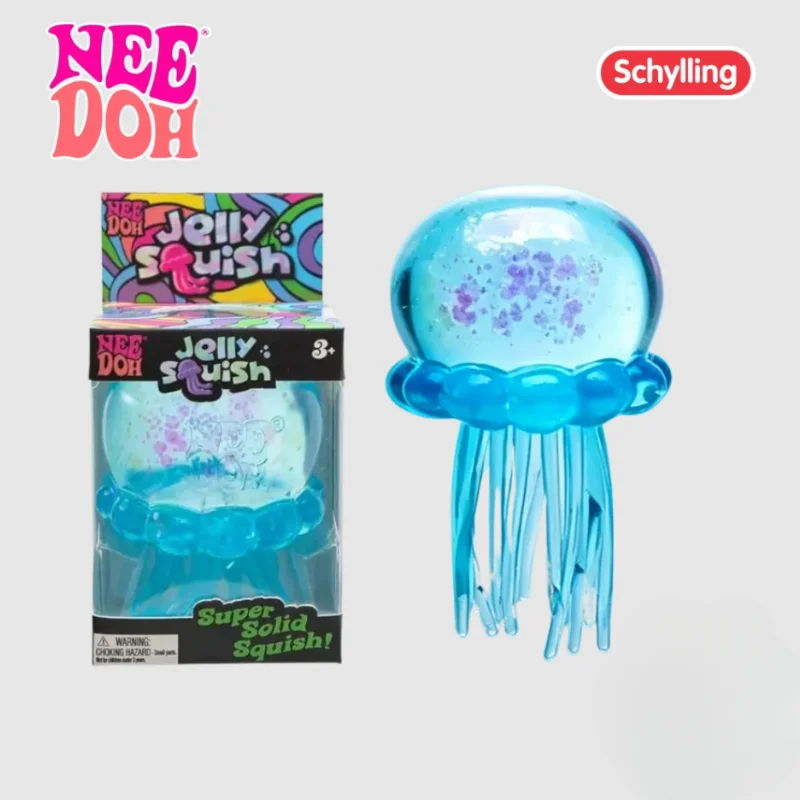 Cute Relaxing Needoh Fuzz Ball Jellyfish Squishy Blind Box Random Color Soft Sensory Stress Squeeze Toy