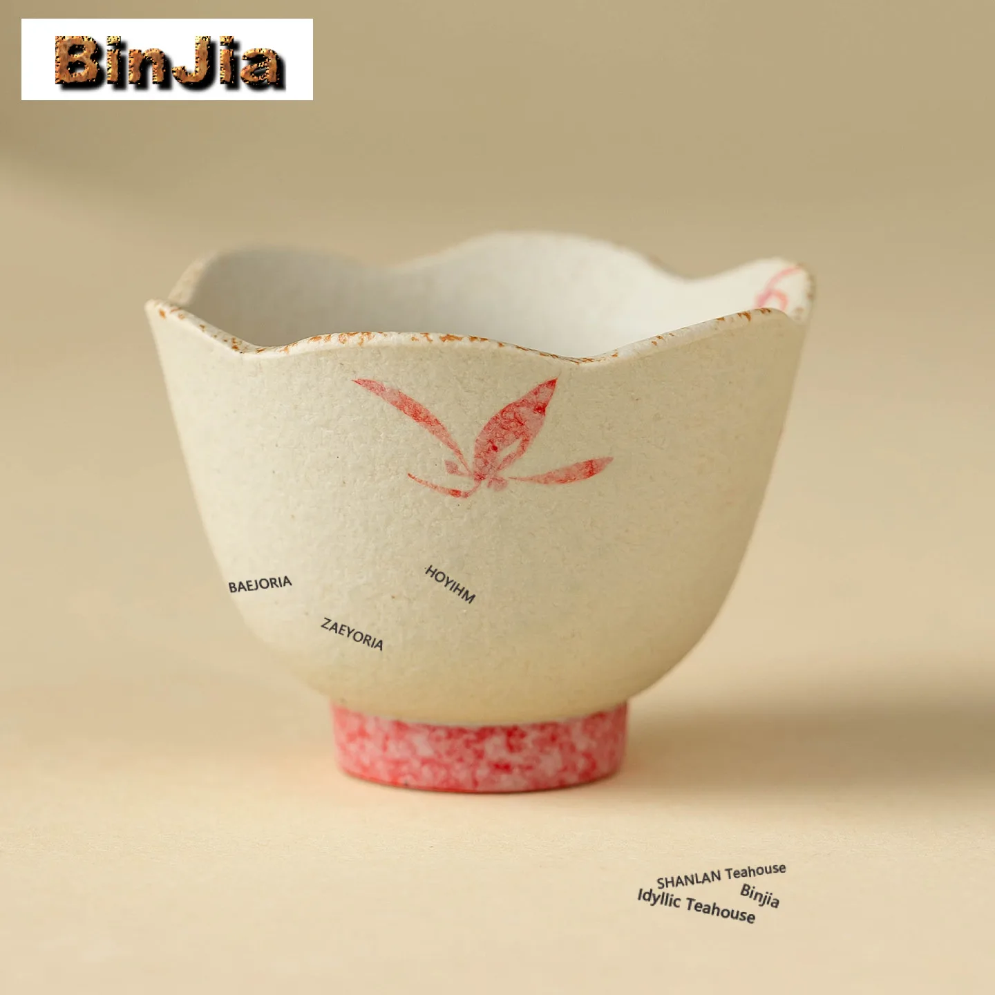 Hand Painted Orchid Teacup Aesthetic Tea Bowl Beautiful Tea Cup Tea-tasting Meditation Cup Jianzhan Master Cups Teaware Craft