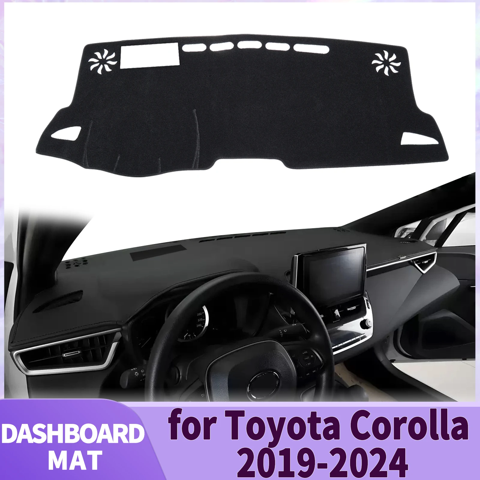 

fit for Toyota Corolla E210 12th 2019 2020-2024 Car Accessories Dashmat Dashboard Cover Pad DashMat Sunshade Protective Carpet