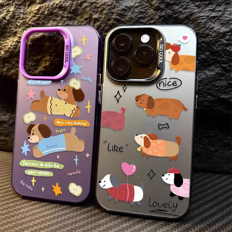 Case for Xiaomi POCO X6 X5 X3 NFC F3 F4 GT F5 F6 M6 Pro 4G M5S C65 Mi 13T 12T 14 13 12 11 Lite 5G NE Lovely Cartoon Dachshund image 2