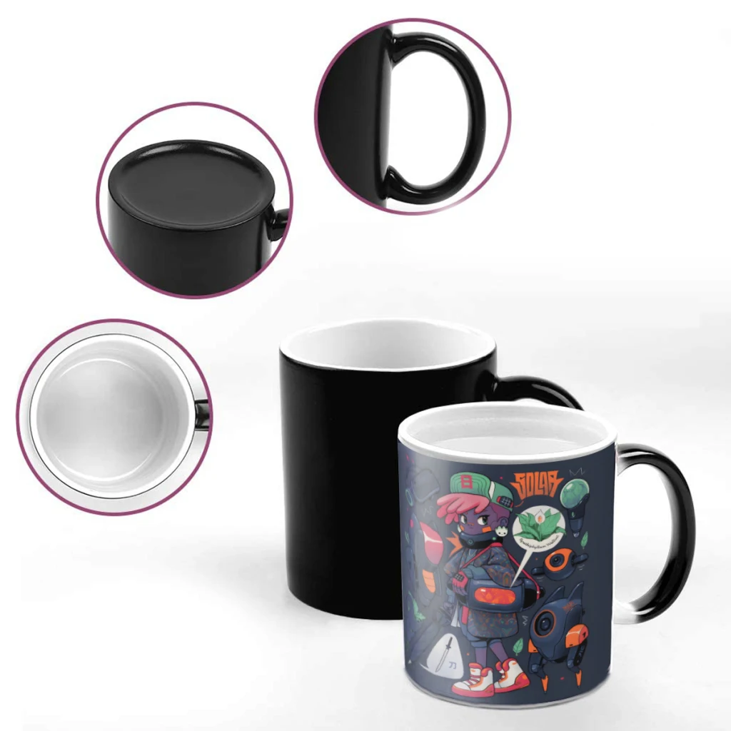 

Umbrella PlantsCoffee Mugs And Mug Creative Color Change Tea Cup Ceramic Milk Cups Novelty Gifts