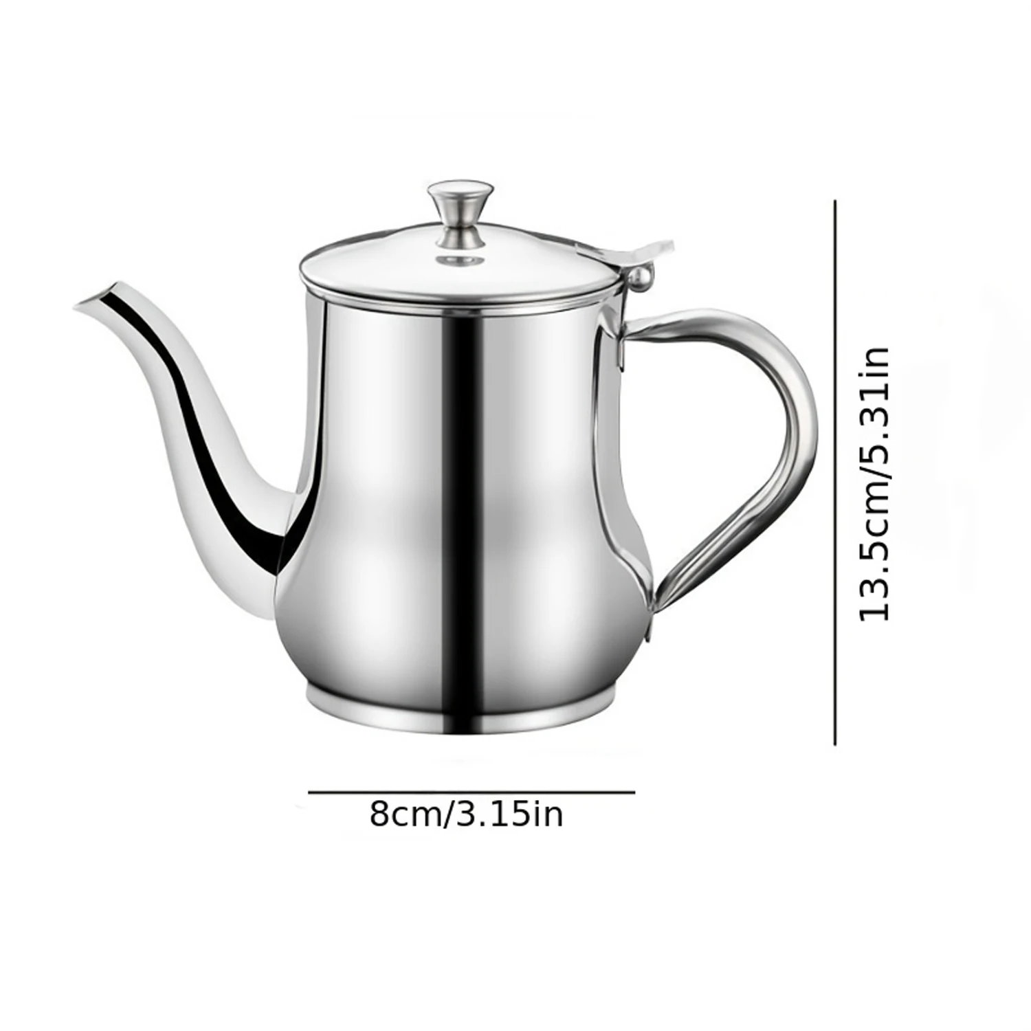 1Pc Household Stainless Steel Oil Pot with Filter Oil Filter Pot Stainless Steel Cooking Oil Storage Pot Kitchen Gadget view 6
