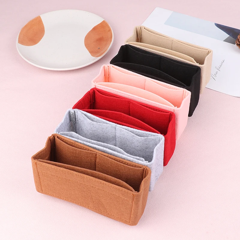 1PCS Felt Bag Organizer For Mini Bag Storage Bag The Liner Bag Felt Purse Insert Handbag Liner Bag