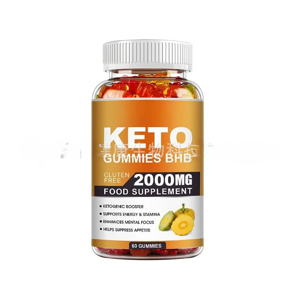 1 Fles 60 Gummies Appelazijn Gummies Voor Gummibeertjes Keto Azijn Gummies Ketogene Booster Ondersteunt Energie