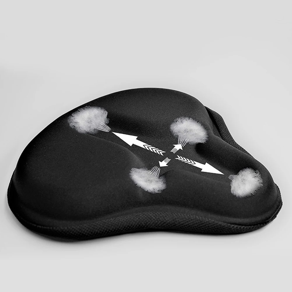 

Thickened Silicone Bike Seat Cover Protective Lightweight Mountain Saddle Cushion Black Easy Carry Outdoor Riding Gift