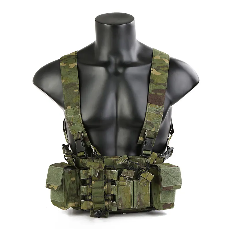 Emersongear Tactical Chest Rig D3CR Rapid Assault Armor 5.56 Walkie Pouch Airsoft Hunting Carrier Vest Combat Vest