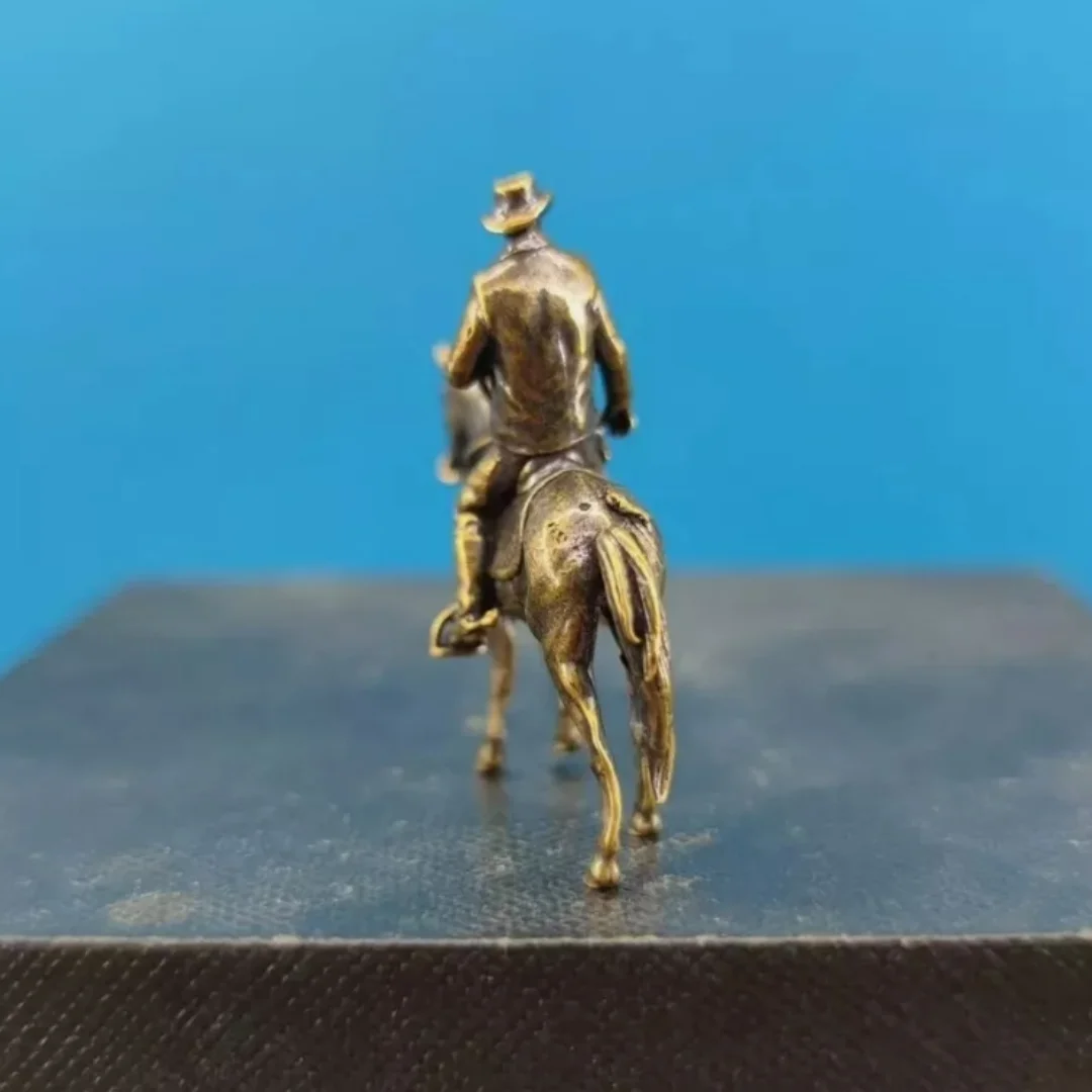 النحاس الأحمر الميت الفداء اليدوية زخرفة صياد ظهور الخيل #6