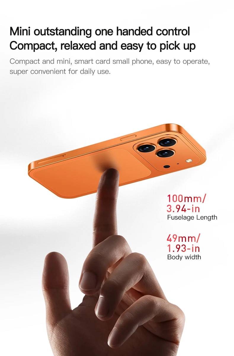 ONEMYTH A18 Pro Mini Smartphone Quad Core 2GB RAM 16GB ROM LTE 4G Dual SIM Type-C Android CellPhone Face Unlock