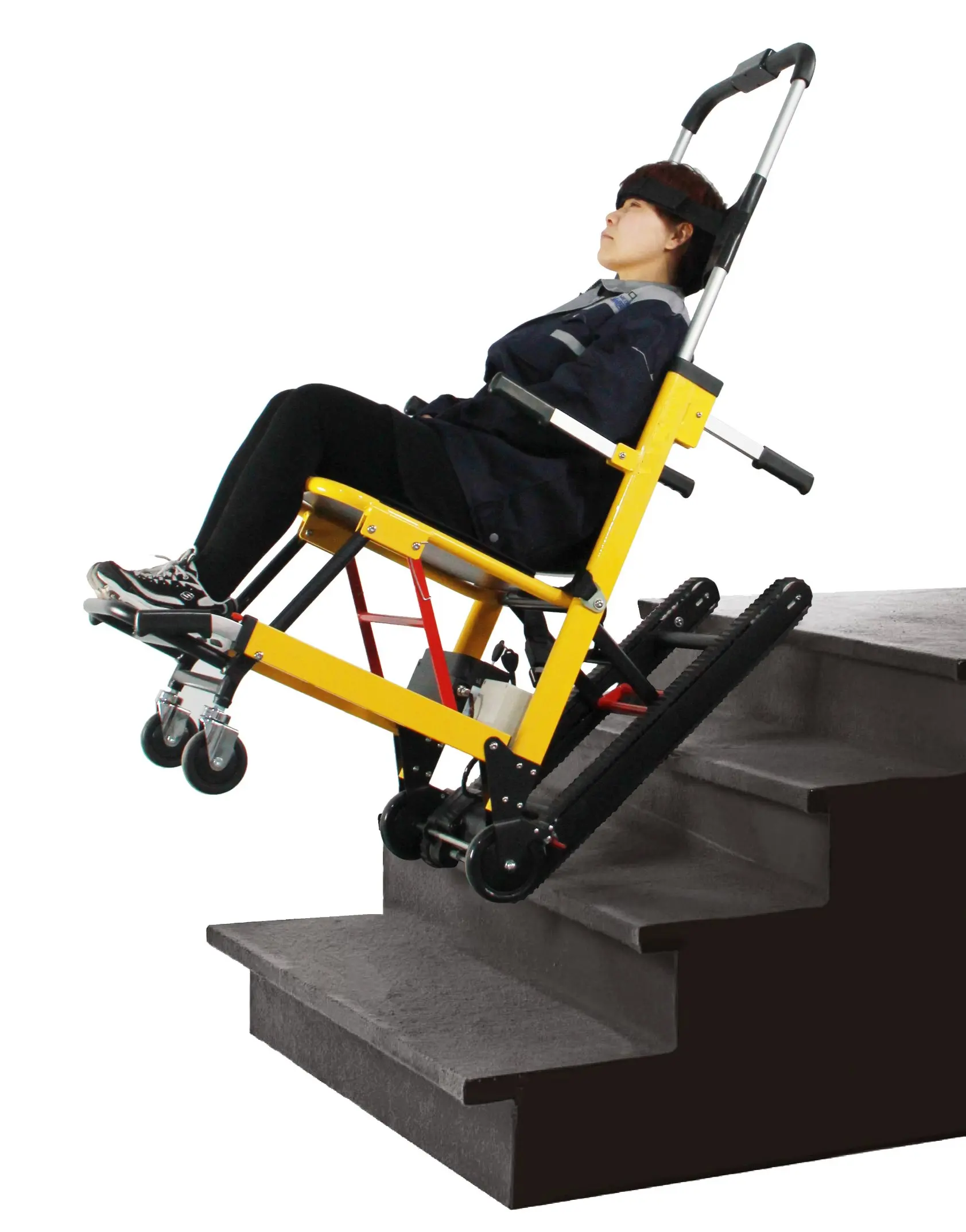 

hot sale motorized china foldable stair climber powered electric stair climbing wheelchair for elderly