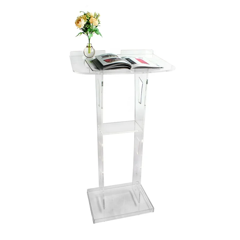 custom.Factory Price ModernDesign Other Commercial Furniture Church Transparent Acrylic Podium Pulpit Lectern