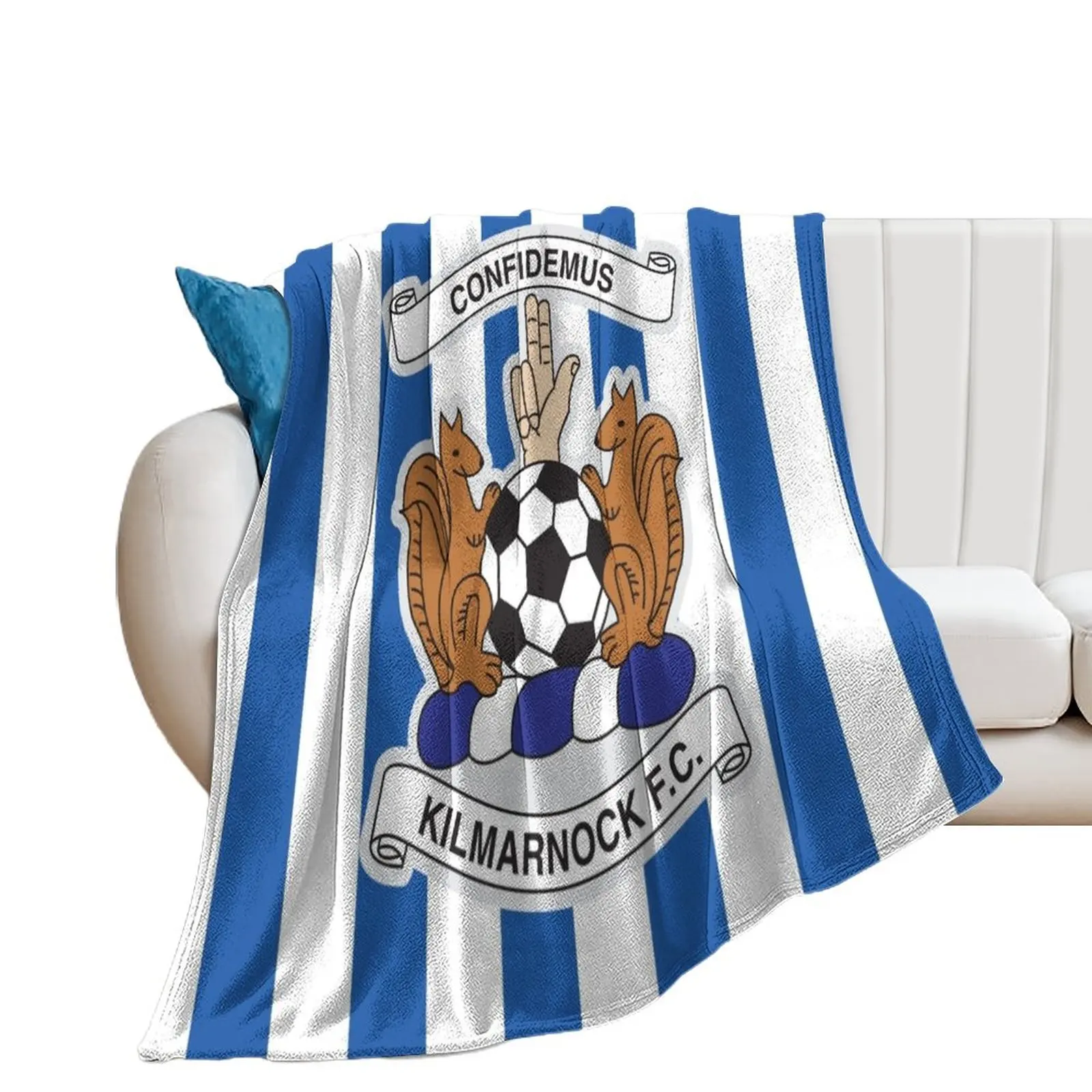 

Kilmarnock football club logo - Stripes Throw Blanket Blankets Sofas Of Decoration Beautifuls halloween Blankets