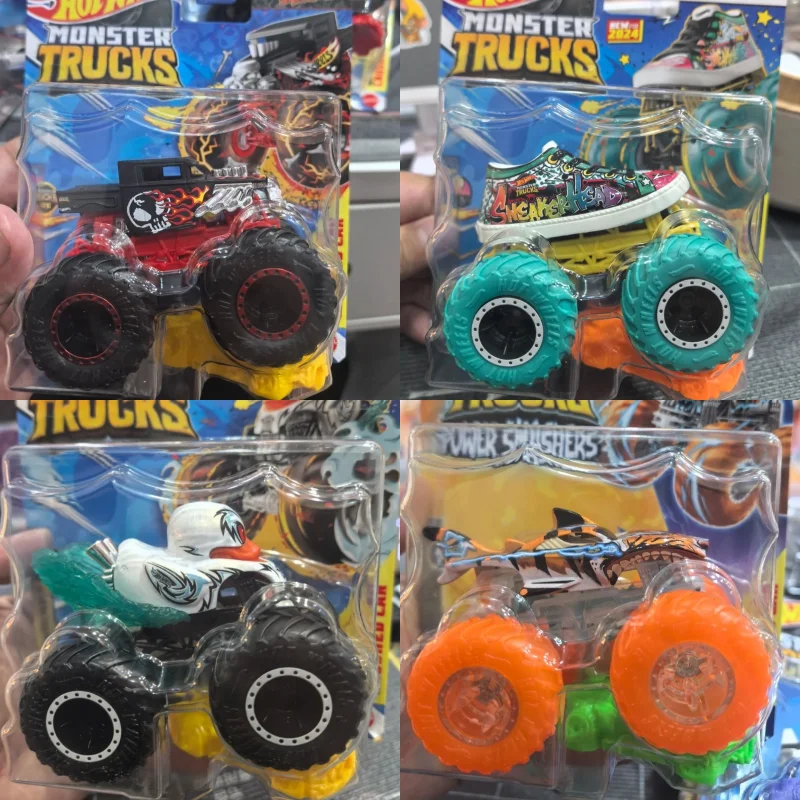 

Оригинальные Hot Wheels FYJ44 4K Monster Trucks серии Nissan GTR 2025 1/64 Mix A B Коллекционные автомобильные игрушки Литой автомобиль Игрушки
