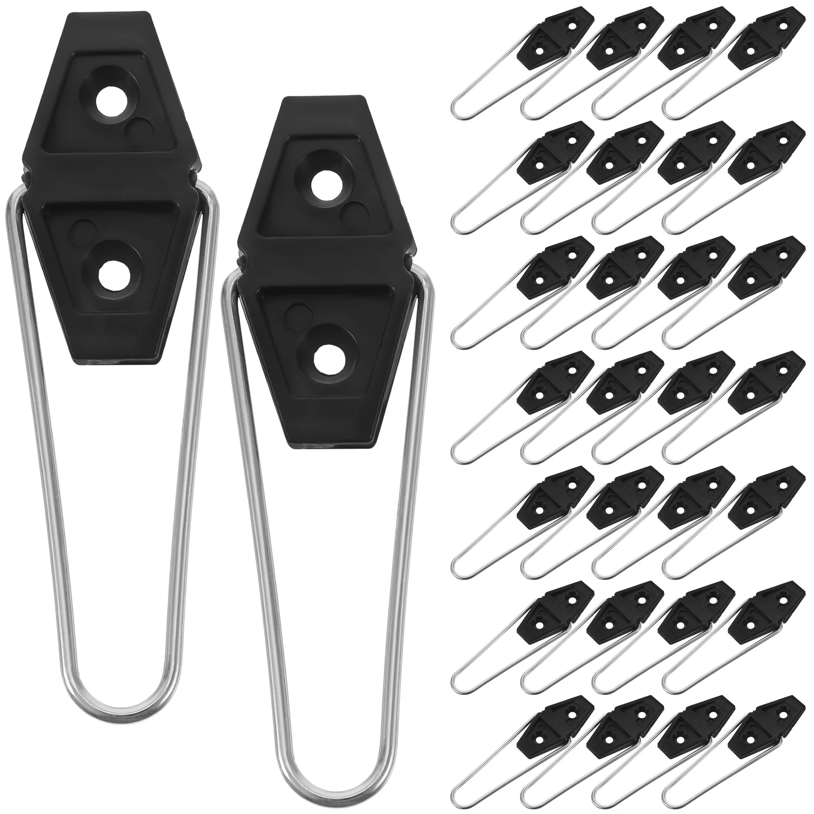 

30 Pcs Photo Frame Back Supports Iron Plastic Stands for Home Office Studio Easel Board Brackets Picture Holder Display Rack