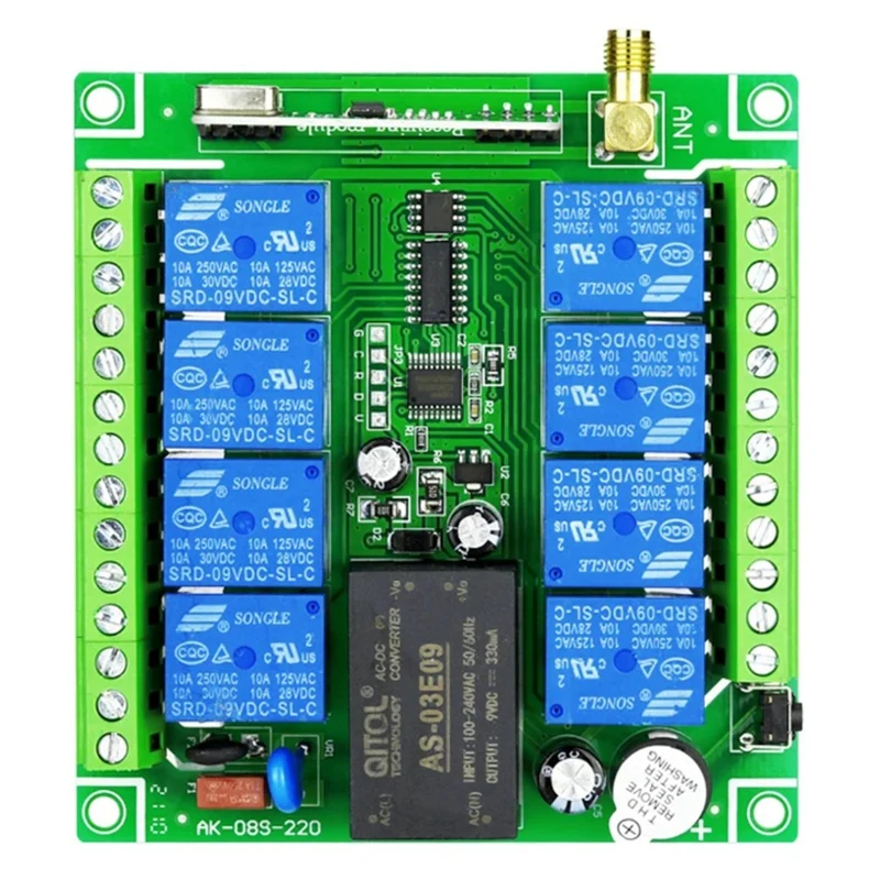 20V 8Channels Lamp Power Supply Motor Power Distribution Box Home Appliance Industrial Wireless Remote Control