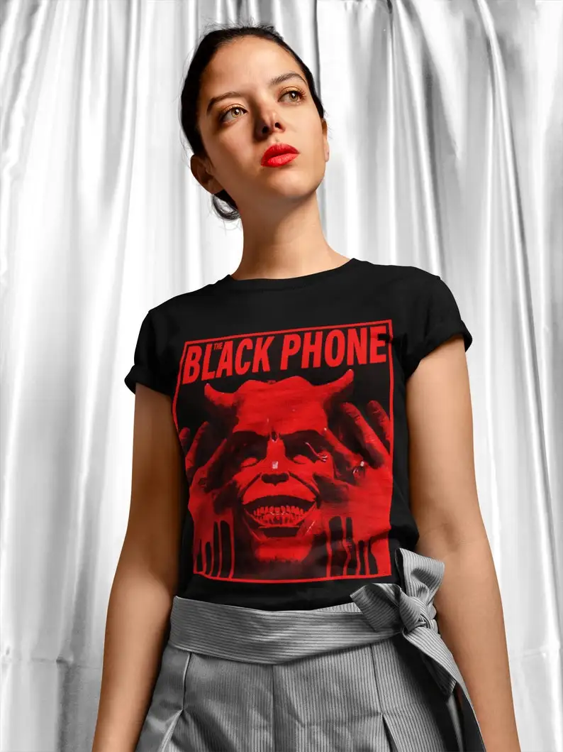 The Black Phone Unisex Movie T-Shirt, Horror Fan Graphic Tee, Gift For Her, Gift for Him, Movie Nostalgia Clothing, Holiday Gift