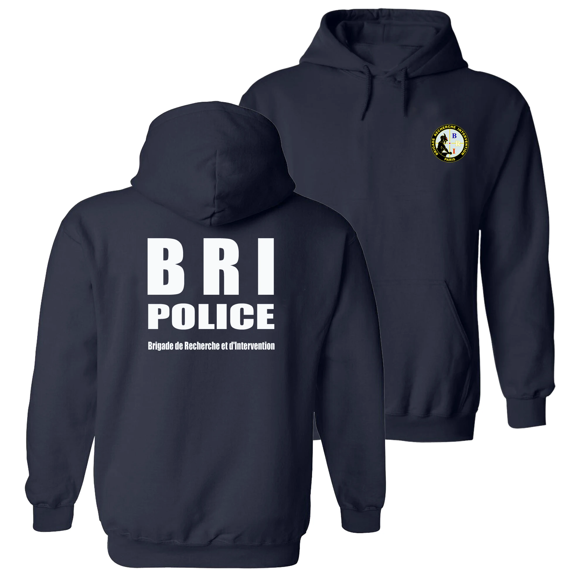 French BRI Special Forces Research and Intervention Brigade Pullover Hoodie New 100% Cotton Comfortable Casual Mens Sweatshirts