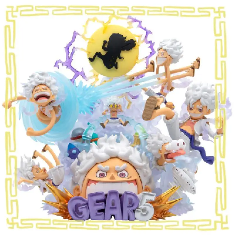 Echte Bandai Namco Banpresto One Piece Monkey D. Ruffy Premium 5, spezielle PVC-Anime-Figur, Modell, Spielzeug, Geschenk, Sammlerornament